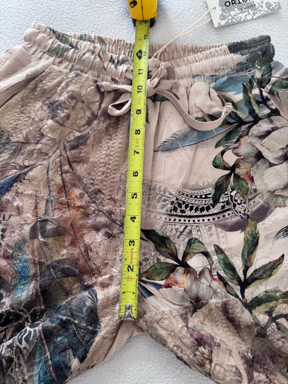 NWT Origami Apparel ~ Lace and Crochet inspired pants size S Elastic Waist - Picture 10 of 11